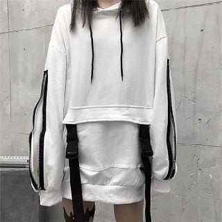 Buckled Zip Detail Hoodie