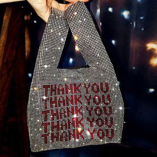 Rhinestone Mini Tote Bag