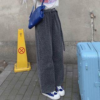 Leopard Straight Leg Jeans