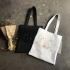 Mesh Panel Canvas Shopper Bag