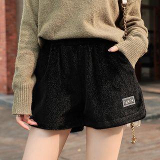 High-waist Applique Shorts