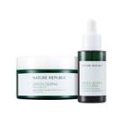 Nature Republic - Green Derma Mild Cream Set With Cica Serum 2pcs
