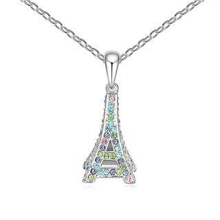 Austrian Crystal Eiffel Tower Necklace
