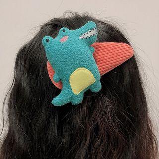Fabric Dinosaur Hair Clip