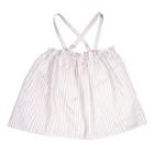 Striped Ruffle Trim Camisole Top Stripe - Coffee & White - One Size