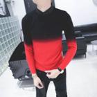 Gradient Mock Two-piece Sweater