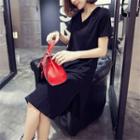 V Neck Short Sleeve Dress