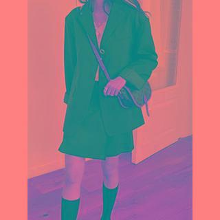 Button-detail Loose-fit Jacket One Size