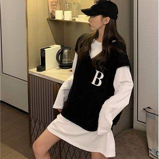 Lettering Vest / Long-sleeve T-shirt