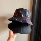 Reversible Printed Bucket Hat Black - One Size