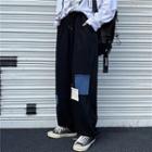 Patched Wide-leg Pants