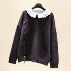 Drawstring Sweater Coffee - One Size