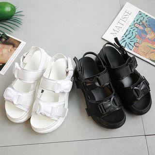 Buckle Strap Platform Sandals