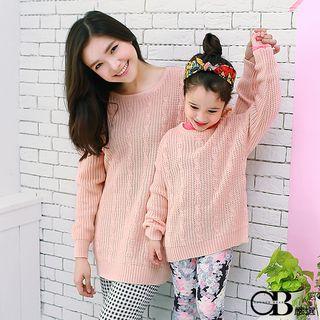 Family Matching Cable-knit Top