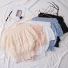 Off-shoulder Short-sleeved Top