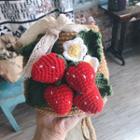 Strawberry Crochet Bucket Bag Diy Kit / Tool / Set