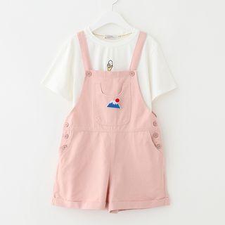Jumper Shorts With Brooch