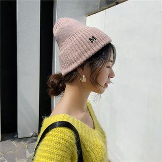 Lettering M Knit Beanie