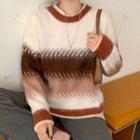 Jacquard Gradient Sweater