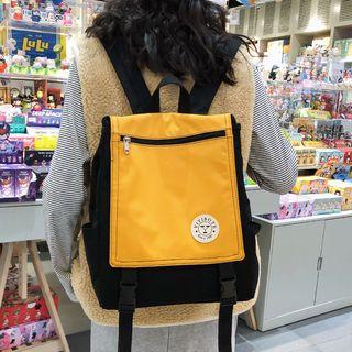 Two-tone Cotton Backpack