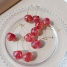 Resin Cherry Dangle Earring 1 Pair - One Size