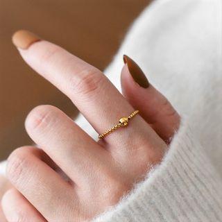 Bead Chained Alloy Ring