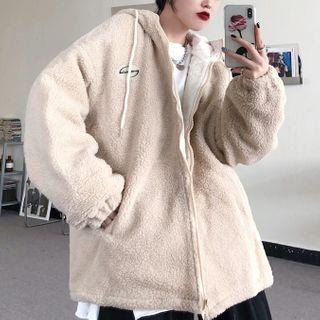 Logo Zip-up Fleece Hoodie