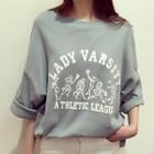 Print 3/4-sleeve T-shirt