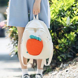 Set: Carrot Crossbody Bag + Canvas Backpack