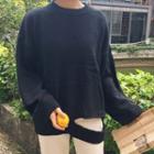 Cut Out Sweater Black - One Size