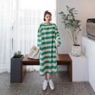 Loose-fit Striped Pullover Dress