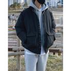 Duck-down Padded Bomber Jacket