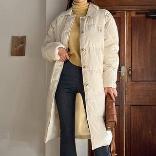 Fleece-lined Oversize Puffer Coat