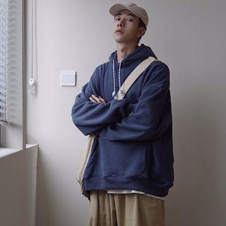 Geometric Printing Hooded Sweatshirt