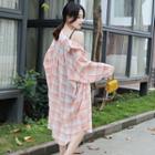Plaid Chiffon Jacket