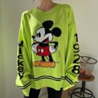 Mickey Mouse Oversize Knit Top