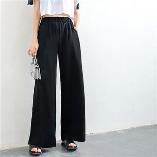 Lightweight High-waist Wide-leg Dress Pants