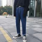 Frayed Straight-leg Jeans