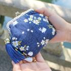 Rabbit Print Coin Purse Rabbit - Blue - One Size
