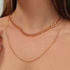 Layered Necklace 01 - Gold - One Size