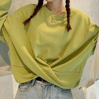 Long Sleeve Knotted Top