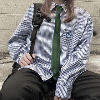 Plaid Shirt / Tie / Set