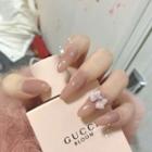 Bow Long Art False Nail Z043 - One Size