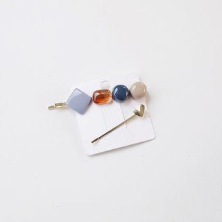 Resin Bead Hair Clip As Shown In Figure - One Size