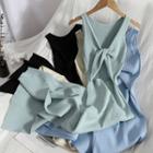 Sleeveless Tied Knit Midi Dress