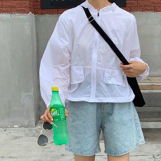 Zip-up Windbreaker Hoodie