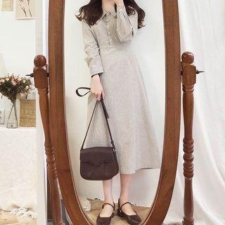 Gingham Midi Shirtdress