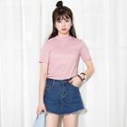 Short Sleeve Mock Neck T-shirt