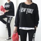 New York Letter Fleece Sweatshirt