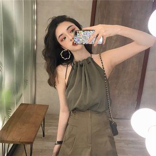 Plain Camisole Top / High-waist Shorts